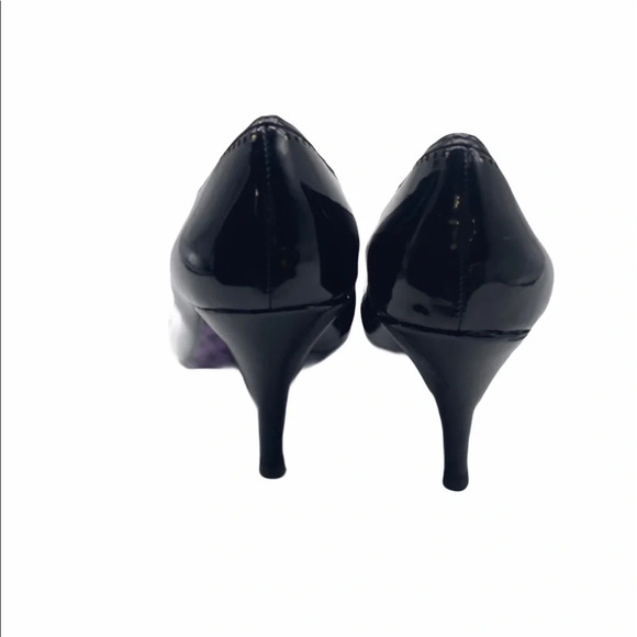 BETSEYVILLE GUC Black BVPecks Open Toe Heels - Picture 12 of 16